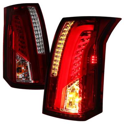 2003-07 Cadillac Cts Led Tail Lights Red Smoke