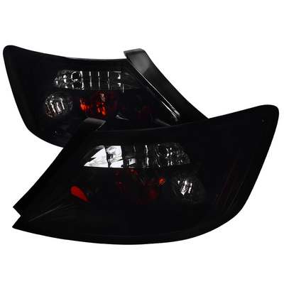 2006-10 Civic Euro Tail Lights Glossy Black Housing With Smoke Lens