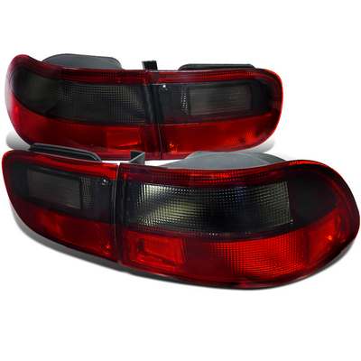 1992-95 Civic Civic Coupe And Sedan Red Smoke Tail Lights