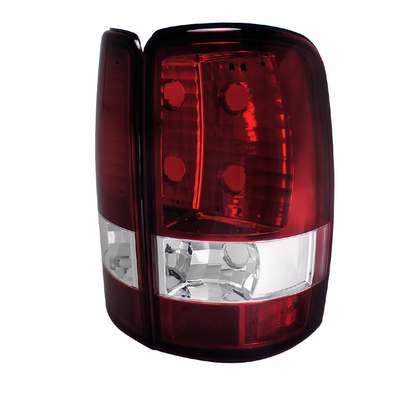 2000-06 Tahoe/Suburban & GMC Yukon XL/Denali Red Clear Tail Lights