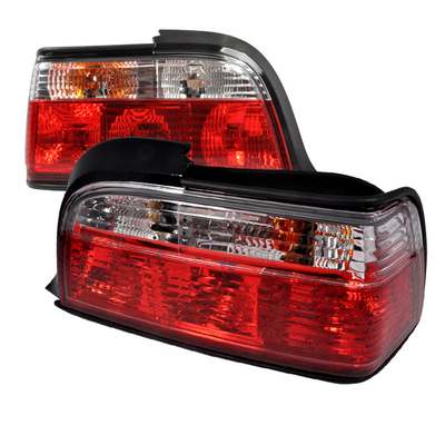 1992-98 Bmw E36 Tail Lights Red Clear Coupe Model