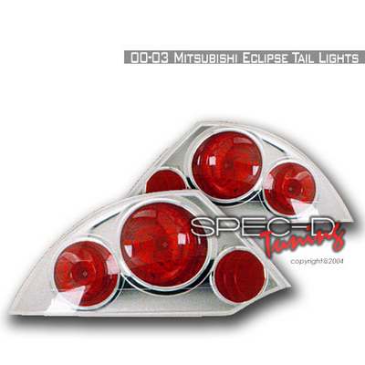 2000-03 Mitsubishi Eclipse Altezza Tail Lights Chrome