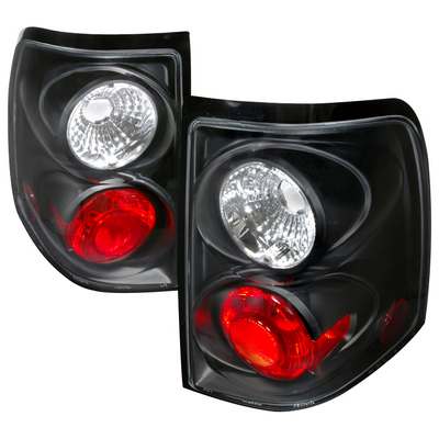 2002-05 Ford Explorer Tail Lights, JDM Black