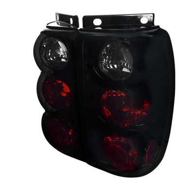 1995-97 Ford Explorer Altezza Tail Lights, Glossy Black Housing w/Dark Smoke Lens