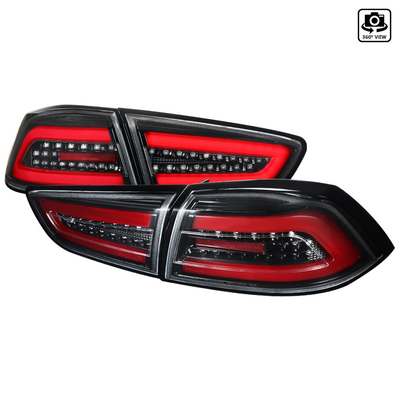 2008-17 Mitsubishi Lancer Evo X Led Tail Lights- Glossy Black