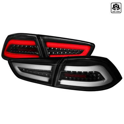 2008-17 Mitsubishi Lancer Evo X Led Tail Lights- Matte Black