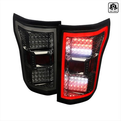 2018-20 F150 Led Tail Lights, Smoke(Fits truck w/o OE LED Taillights)