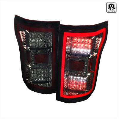 2018-20 F150 Led Tail Lights, red (Fits truck w/o OE LED Taillights)