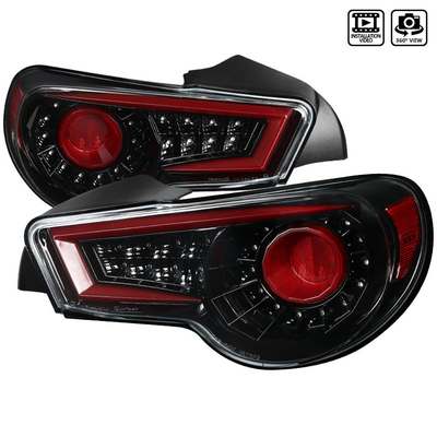 2012-16 Scion Frs Brz Sequential Led Tail Lights- Glossy Black
