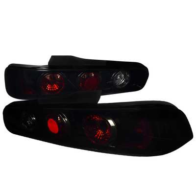1994-01 Acura Integra Euro Tail Lights Glossy Black Housing With Smoke Lens