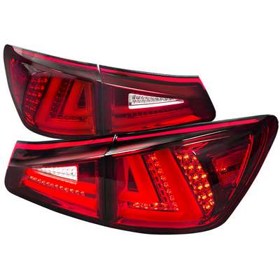 2006-08 Lexus Is250 Led Tail Lights Red Clear