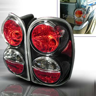 2002-04 Jeep Liberty Altezza Tail Lights Black