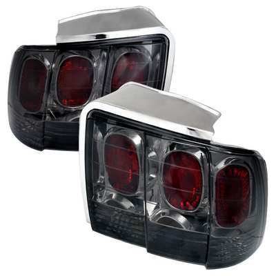 1999-04 Ford Mustang Crystal Euro Altezza Tail Lights, Smoke
