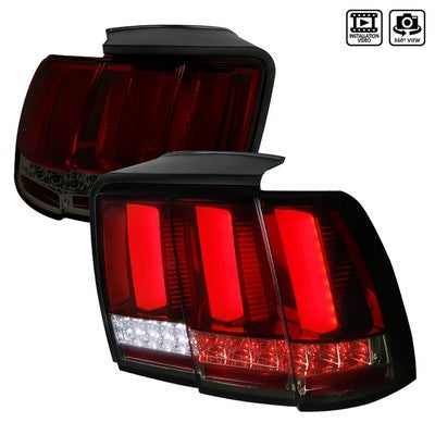 1999-04 Ford Mustang LED Sequential Red/Smoke Tail Lights
