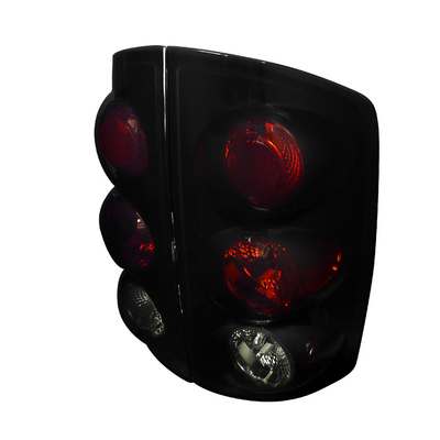 2002-06 Ram Tail Lights, Glossy Black Housing w/Dark Smoke Lens