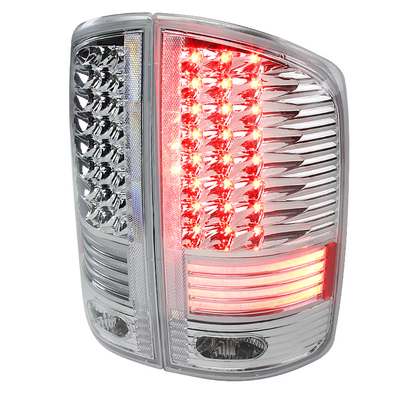2002-06 Ram 1500/2500/3500 Chrome LED Tail Lights