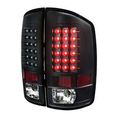 2002-05 Ram Led Tail Lights Black