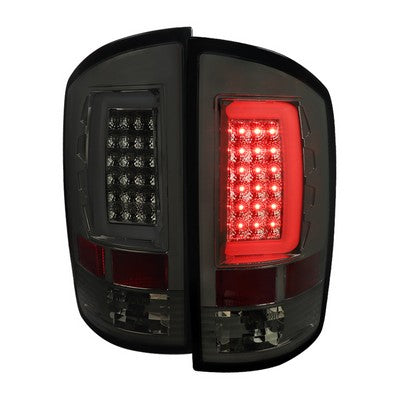 2007-08 Dodge Ram Led Tail Lights With Smoked Lens And Chrome Housing