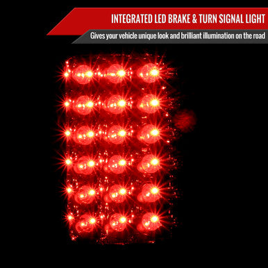 2007-08 Dodge Ram Led Tail Lights Smoked Housing