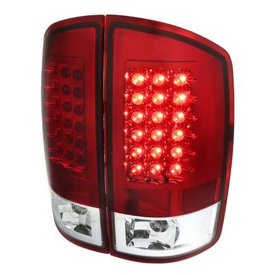 2007-08 Ram Led Tail Lights Red Housing