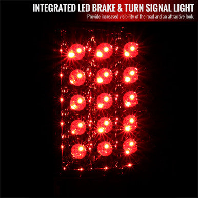 2009-18 Dodge Ram Led Tail Lights Glossy Black Housing With Smoke Lens