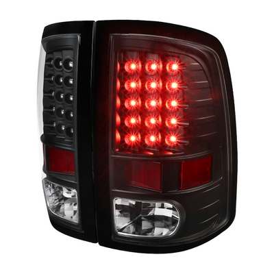2009-18 Ram 1500, 2010-18 2500/3500 Led Tail Lights, black (fits trucks w/o OE LED taillights)