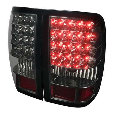 2006-11 Ford Ranger Chrome Housing Smoked Lens LED Tail Lights