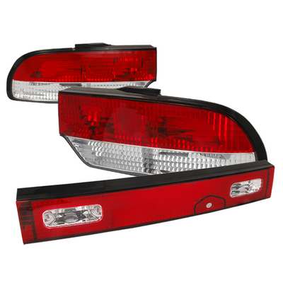 1989-93 Nissan 240SX S13 Kouki JDM Tail Lights 3pcs, Red/Clear