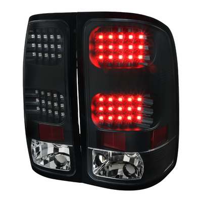 2007-13 Sierra Led Tail Lights-Black