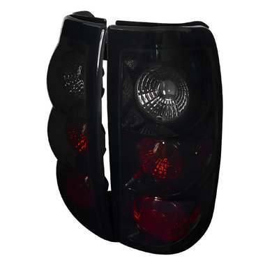 2003-06 Silverado Tail Lights, Glossy Black Housing w/Smoke Lens