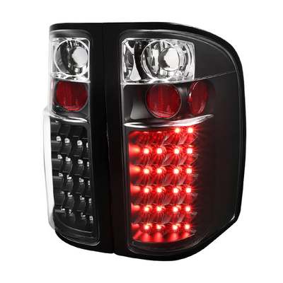 2007-13 Silverado Led Tail Lights Black