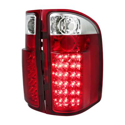 2007-14 Silverado 1500 2500HD 3500HD Red LED Tail Lights Rear Brake Lamps