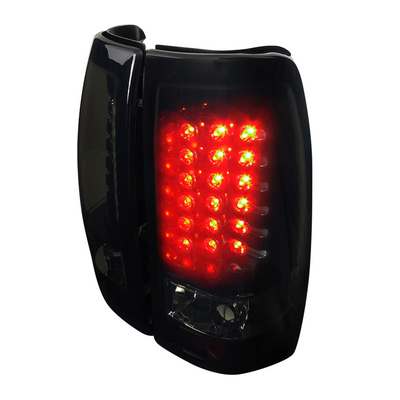 1999-02 Silverado, 99-06 Sierra, 99-06 Sierra LED taillights, black with smoked lens