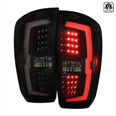 2016-21 Toyota Tacoma Led Bar Tail Light With Glossy Black Housing And Smoked Lens