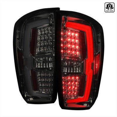 2016-21 Toyota Tacoma Led Bar Tail Light With Chrome Housing And Smoked Lens