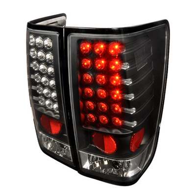 2004-12 Nissan Titan Led Tail Lights Black