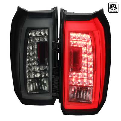2015-18 GMC Yukon Led Tail Lights- Gsy Blk Smoke Lens
