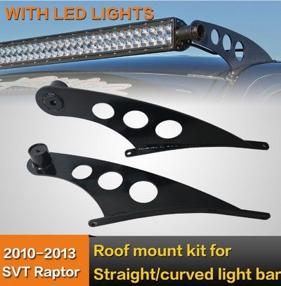 LED light bar mounts, pair. 09-14 F150 roof mount style