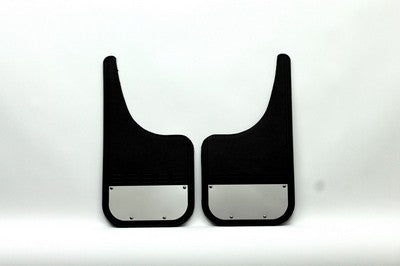 Airhawk 12 X 19 Front Mudflaps, Pair, Premium Flaps, Moon Cut, Stainless Plate