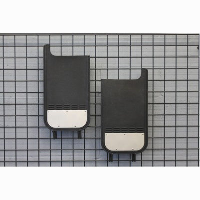 Airhawk 12 X 19 Rear Mudflaps, Pair, Premium Flaps, Stainless Plate