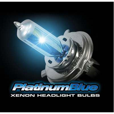 9005 12V 65W = 135W (5,600 Kelvin) Headlight Bulbs In Platinum Blue