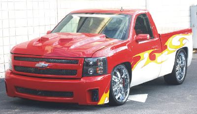 2007-13 Silverado 1500 steel cowl hood with ram air look