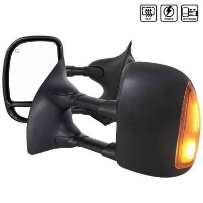 1999-07 Ford Superduty Towing Mirrors- Power Heated Led