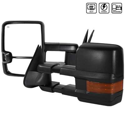 2003-06 Silverado Towing Mirrors, Power Heated, black