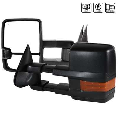 1999-02 Silverado Black Towing Mirrors, Power Heated