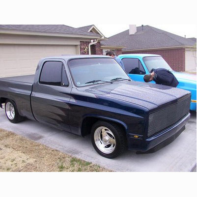 1981-87 GM C/K truck front roll pan, stamped steel. Must cut frame horns