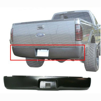 1997-03 F150 Fleetside Stamped Steel Roll Pan, w/License plate