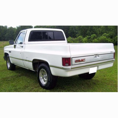 1973-87 Chev/GMC fleetside stamped Steel Roll Pan w/License plate