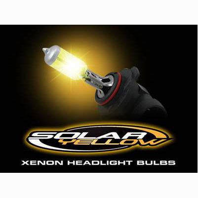 9006 12V 55W = 125W (2,600 Kelvin) Fog Light Bulbs In Solar Yellow