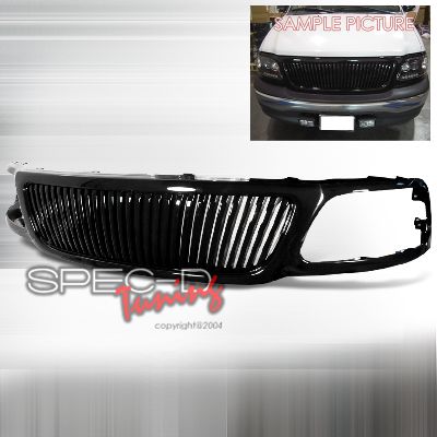 1999-02 F150 1P BLACK GRILL VERTICAL
